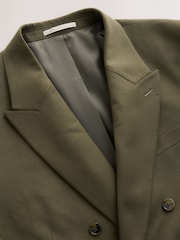 Green Double Breasted Tailored Fit Twill Suit Jacket - Image 2 of 6