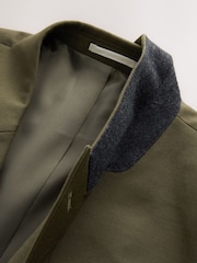Green Double Breasted Tailored Fit Twill Suit Jacket - Image 3 of 6