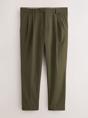 Green Tailored Fit Twill Suit Trousers - Image 1 of 5
