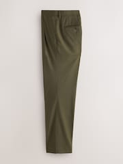 Green Tailored Fit Twill Suit Trousers - Image 2 of 5