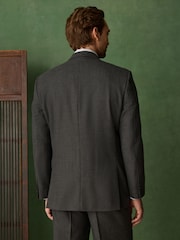 Grey Relaxed Fit Archive Wool Blend Flannel Suit Jacket - Image 3 of 13