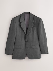 Grey Relaxed Fit Archive Wool Blend Flannel Suit Jacket - Image 8 of 13