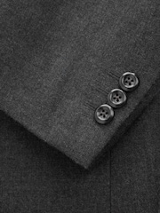 Grey Relaxed Fit Archive Wool Blend Flannel Suit Jacket - Image 9 of 13