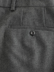 Gris - Relaxed Fit Archive Wool Blend Flannel Suit Trousers - Image 11 de 11