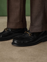 Rust Brown Relaxed Fit Archive Wool Blend Dogtooth Suit Trousers - Image 6 of 11