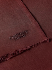 Osprey London Purple The Boxed Cotton Wrap Scarf - Image 3 of 5