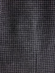 رمادي رمادي داكن - Tailored Fit Trimmed Dogtooth Wool Blend Suit Jacket - Image 12 of 15