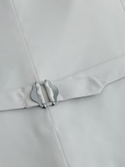 綠色 - Tailored Fit Flannel Suit Waistcoat - 圖片 10，共 10