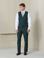 Vert - Tailored Fit Flannel Suit Waistcoat - Image 2 de 6