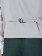 Vert - Tailored Fit Flannel Suit Waistcoat - Image 4 de 6