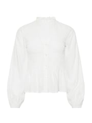 PixieGirl Petite White Shirred Long Sleeve Shirt - Image 3 of 3