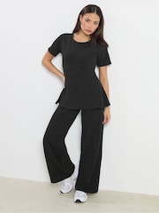 PixieGirl Petite Black Textured Top - Image 2 of 5