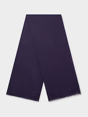 Osprey London Purple The Boxed Cotton Wrap Scarf - Image 2 of 5