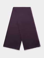 Osprey London Purple The Boxed Cotton Wrap Scarf - Image 2 of 5