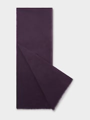 Osprey London Purple The Boxed Cotton Wrap Scarf - Image 4 of 5