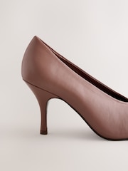 Camel Forever Comfort® Leather Highcut Court Heels - Image 7 of 9