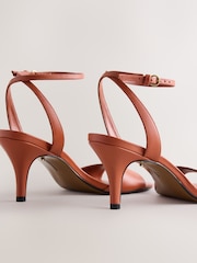 Rust Brown N.Premium Round Toe Heeled Sandals - Image 11 of 11