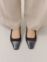 Chocolate Brown Forever Comfort® Toecap Slingback Heels - Image 2 of 9