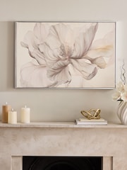 Lipsy Grey Graphic Floral Wall Art - Image 1 of 6