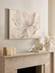 Lipsy Grey Graphic Floral Wall Art - Image 2 of 6
