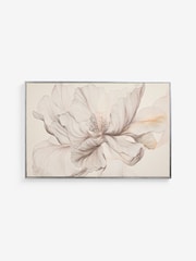 Lipsy Grey Graphic Floral Wall Art - Image 6 of 6