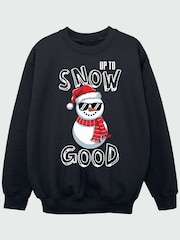 Brands In Black Christmas Snow Good Sweatshirt - Image 2 of 4