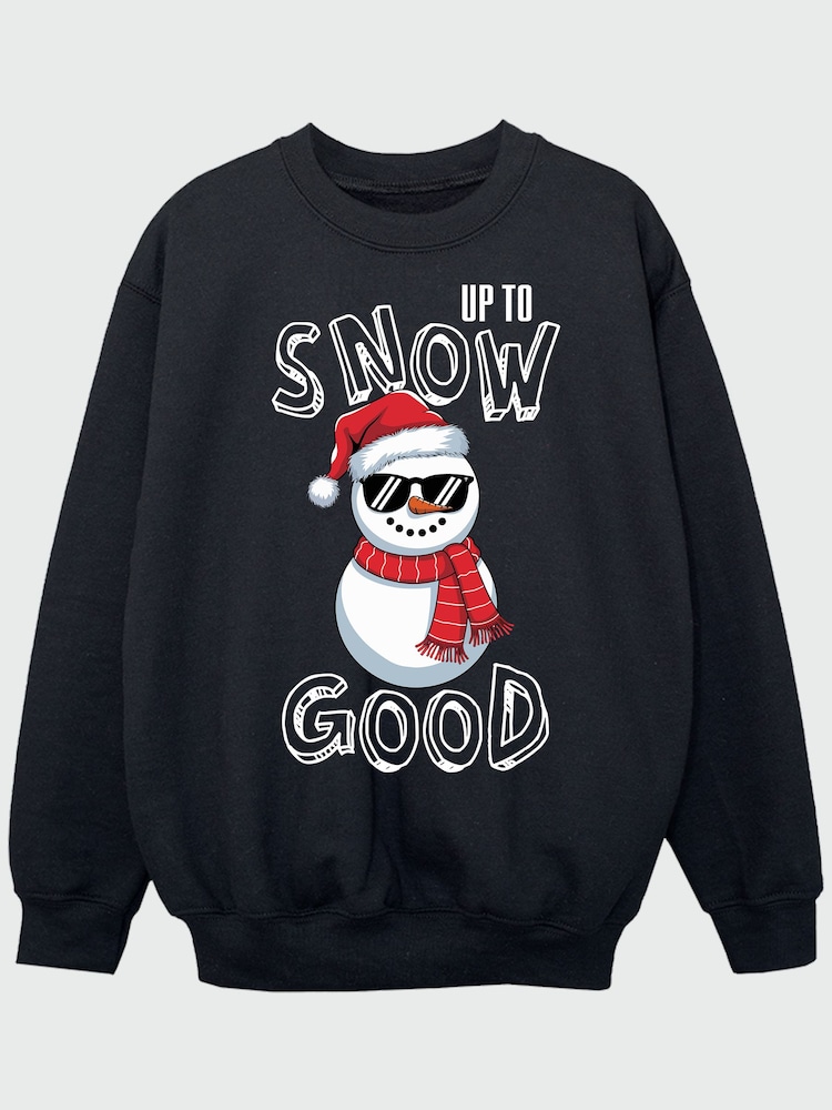 Brands In Black Christmas Snow Good Sweatshirt - Image 2 of 4 Brands In Black Christmas Snow Good Sweatshirt - Image 2 of 4