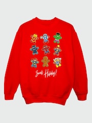 Brands In Red Marvel Gingerbread Avengers Sweatshirt - Image 2 of 4