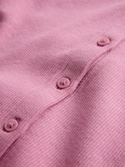 The Set Sleeveless Rib Jersey Button Through Vests 3 Pack Pink/Purple/White - Image 5 of 6