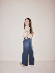 The Set 3 Pack Wide Leg Pull On Jeggings Dark Blue/Mid Blue/Black Denim - Image 3 of 6