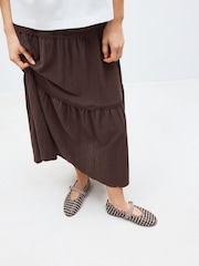 Chocolate Brown Forever Comfort® Weave Mary Jane Flats - Image 3 of 4