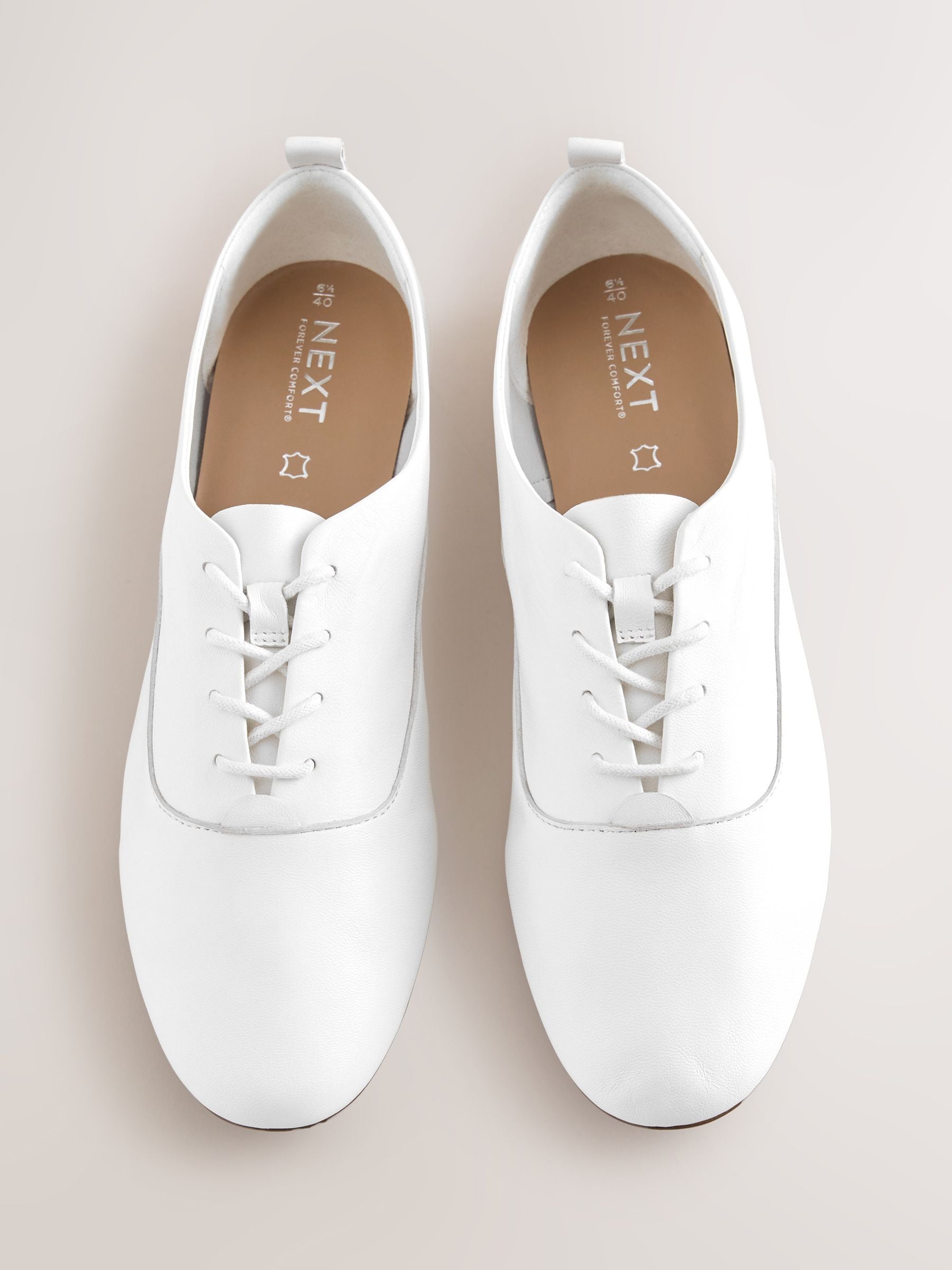 Buy White Forever Comfort® Leather Lace Up Jazz Shoes from Next USA