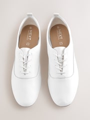 White Forever Comfort® Leather Lace Up Jazz Shoes - Image 1 of 10