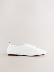 White Forever Comfort® Leather Lace Up Jazz Shoes - Image 8 of 10