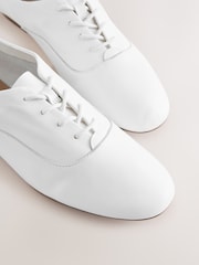 White Forever Comfort® Leather Lace Up Jazz Shoes - Image 9 of 10