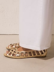 Or - Forever Comfort® Peeptoe Flats - Image 2 de 4