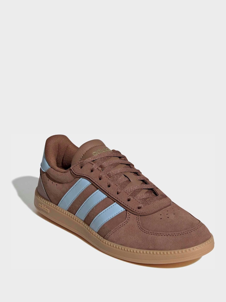 adidas Brown/Blue Breaknet Sleek Trainers - Image 1 of 8 adidas Brown/Blue Breaknet Sleek Trainers - Image 1 of 8