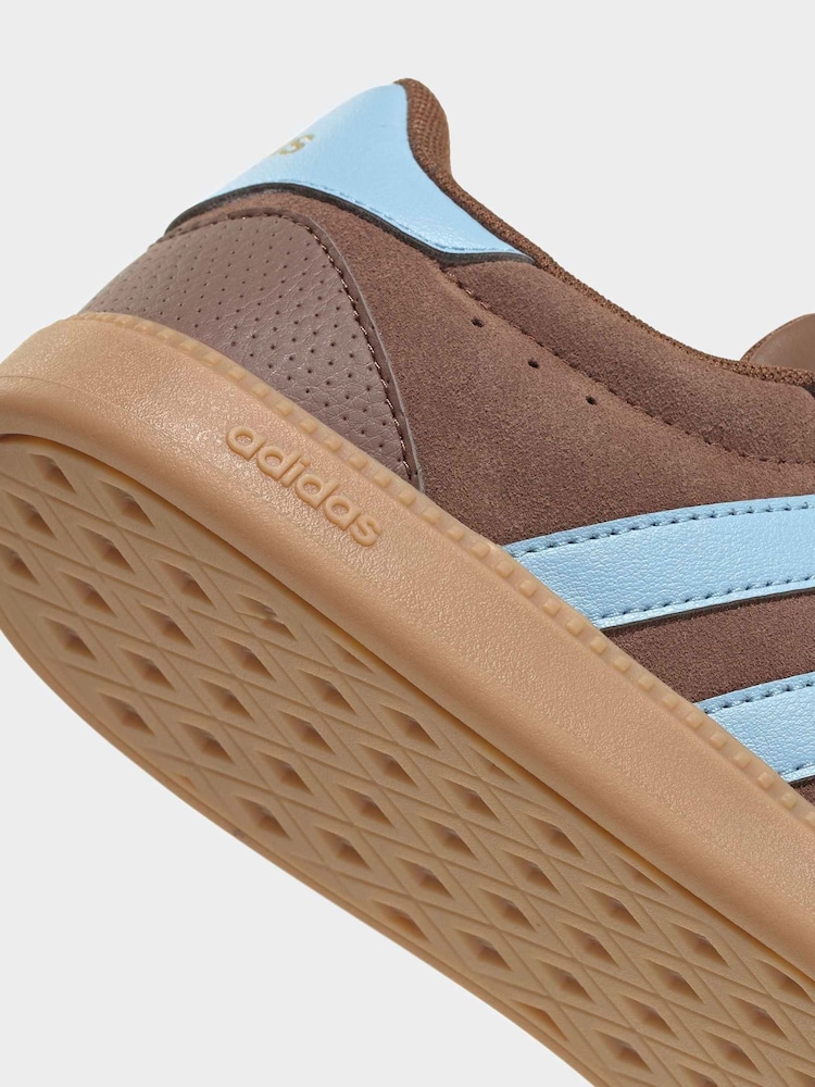 adidas Brown/Blue Breaknet Sleek Trainers - Image 8 of 8 adidas Brown/Blue Breaknet Sleek Trainers - Image 8 of 8