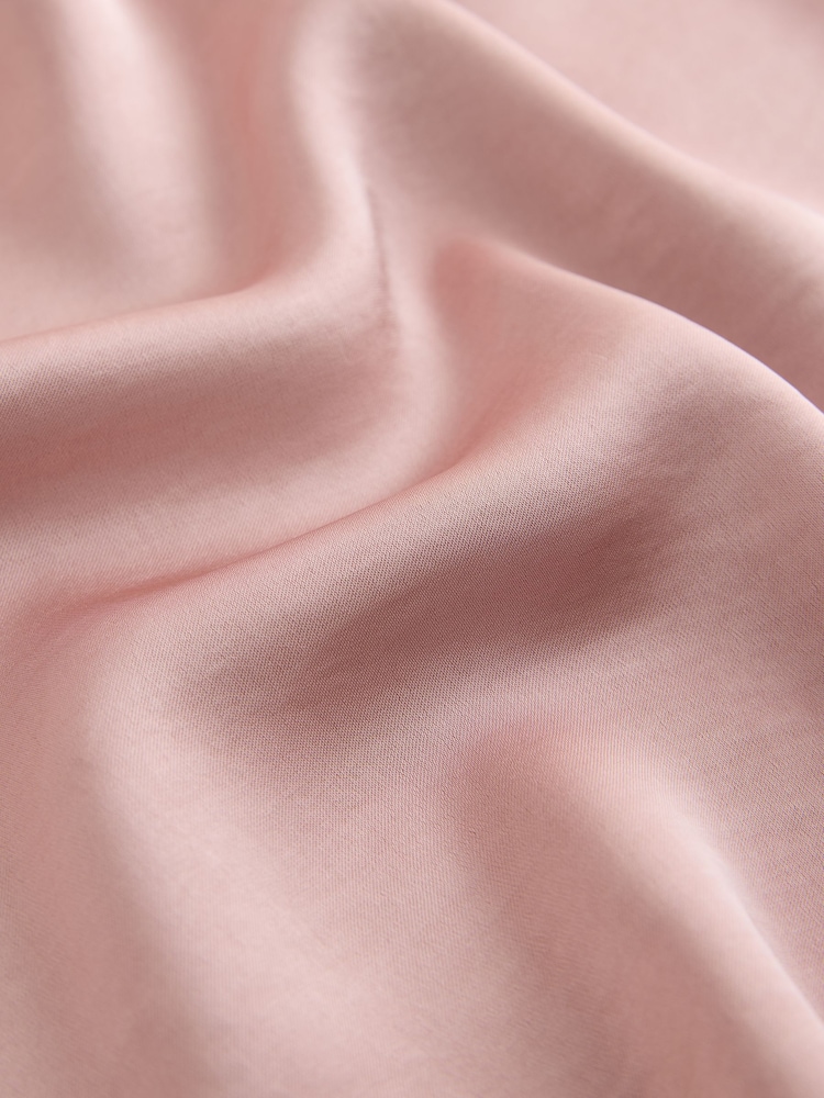 Rose clair - Haut de cami en dentelle à ourlet asymétrique - Image 8 de 8