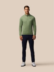Castore Green Club Classic 1/4 Zip Mens Golf Zip Sweat Top - Image 3 of 7