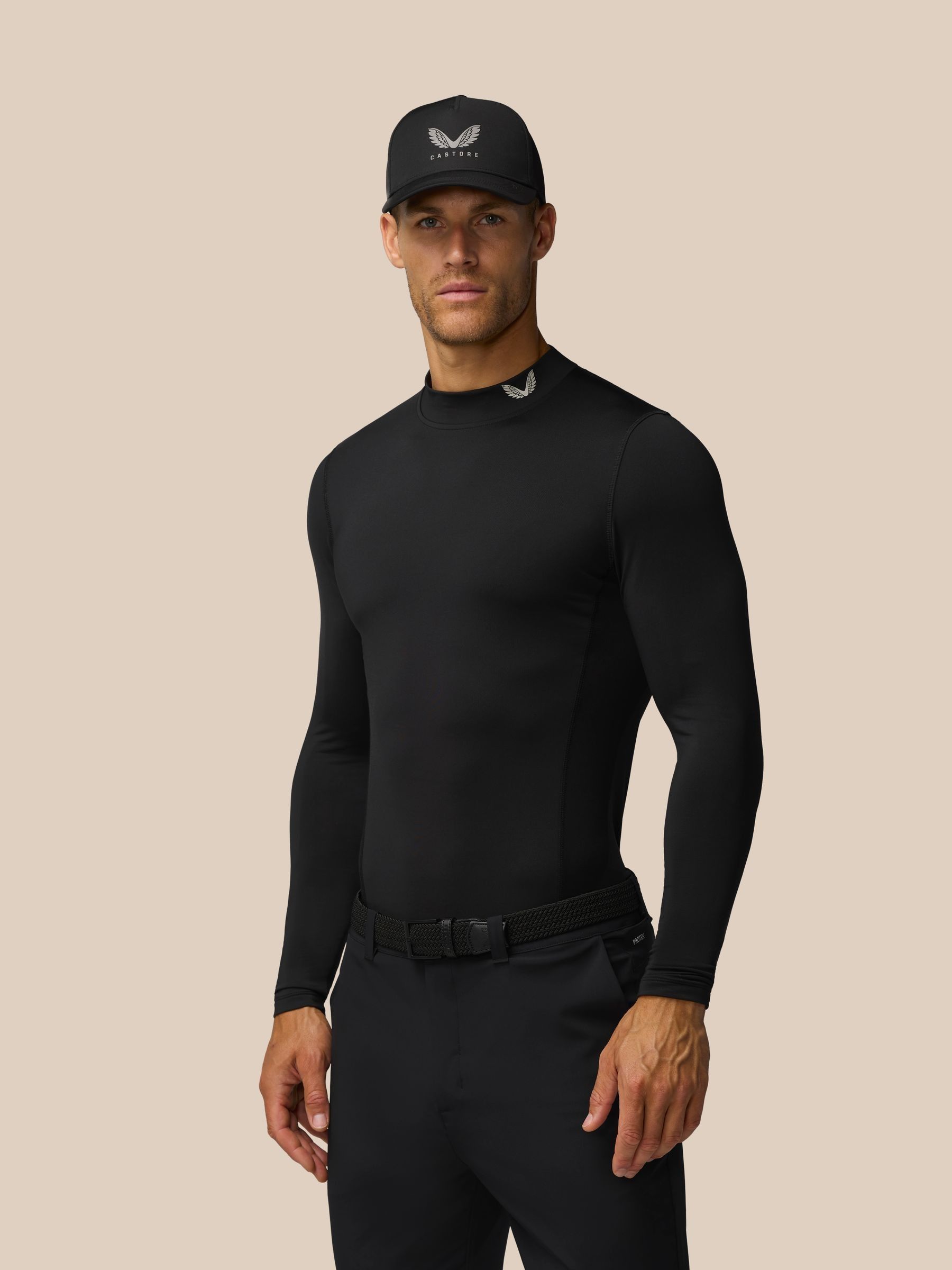 castore セビージャ　トレーニングトップ Buy Castore Black Club Thermal Mock Neck Golf Base Layer from Next USA