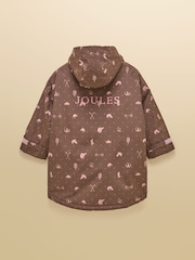 Joules Girls' Coverall Chocolate Brown Waterproof Changing Robe - Image 2 of 5