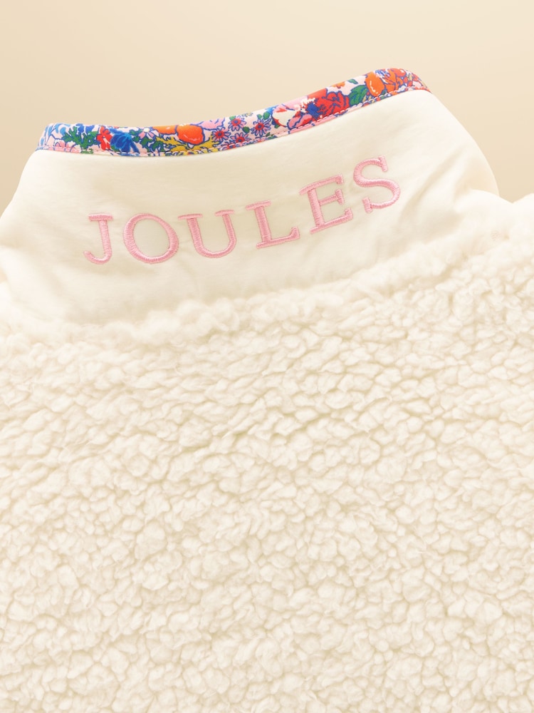 Joules Girls' Tilly Khaki Green Zip Through Fleece - Image 5 of 5 Joules Girls' Tilly Khaki Green Zip Through Fleece - Image 5 of 5