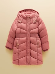 Rosa - Abrigo acolchado impermeable Chloe para niñas de Joules - Imagen 1 de 5