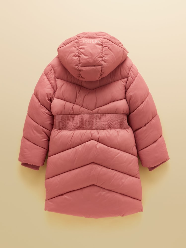 Rosa - Abrigo acolchado impermeable Chloe para niñas de Joules - Imagen 2 de 5