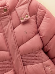 Rosa - Abrigo acolchado impermeable Chloe para niñas de Joules - Imagen 3 de 5