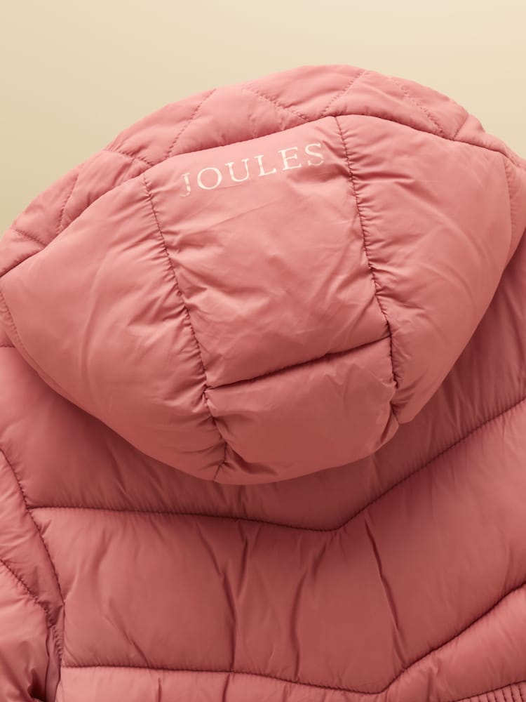 Rosa - Abrigo acolchado impermeable Chloe para niñas de Joules - Imagen 5 de 5