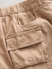 Stone Cotton Linen Utility Shorts - Image 7 of 7