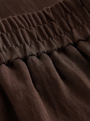 Chocolate Brown Smart Knee Shorts with Side Stripes - Image 8 of 9