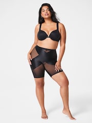 SPANX Black SpanxShape™ Satin X Mid Thigh Booty Lifting Shorts - Image 5 of 5